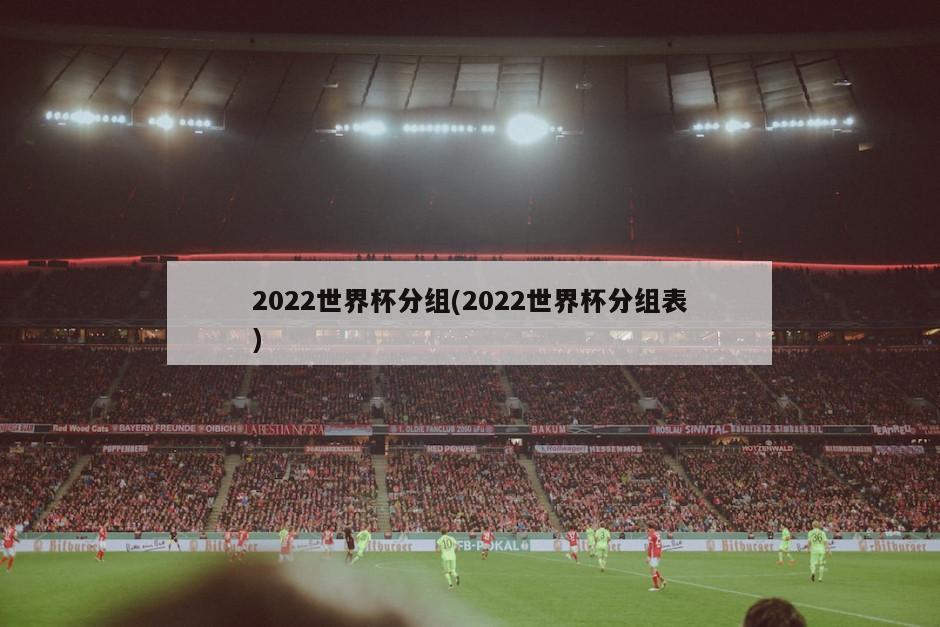 2022世界杯分组(2022世界杯分组表)